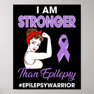 Poster Sou mais forte do que a epilepsia... - Advertência