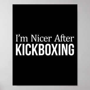 Poster Sou Mais Simpático Depois do Kickboxing -