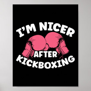 Poster Sou Mais Simpático Depois do Kickboxing Mma Kickbo