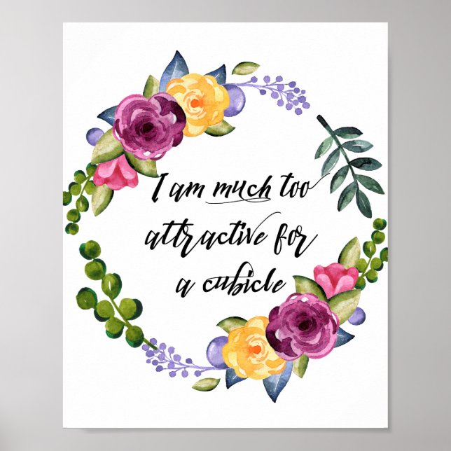 Poster Sou Massa demais para Cubículo  Divertido para a M (Frente)