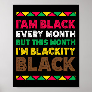 Poster Sou Negro Todos os Meses - Mês da História Negra M
