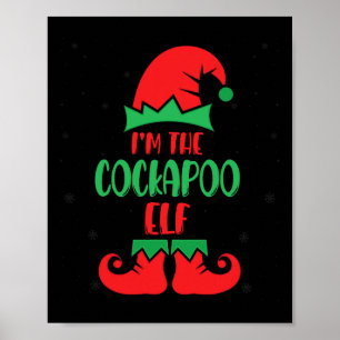 Poster Sou o Apoo Elf Cute Dog Feriado do Natal Chris