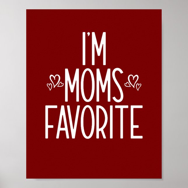 Poster Sou o Favorito da Mamãe (Frente)
