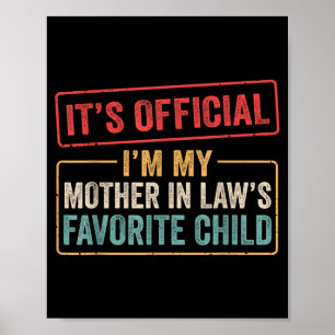 Poster Sou o Filho Favorito da Minha Sogra Engraçado Filh