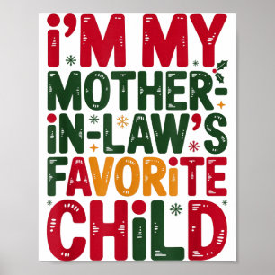 Poster Sou o filho favorito da minha sogra Natal das Mães
