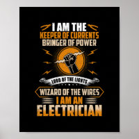 Sou o guardião das correntes, eletricista engraçad