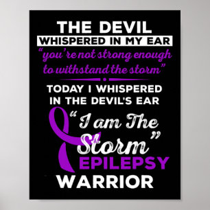 Poster Sou o Guerreiro da Epilepsia da Tempestade