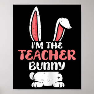 Poster Sou O Professor Bunny Easter Ovo Primavera Wom