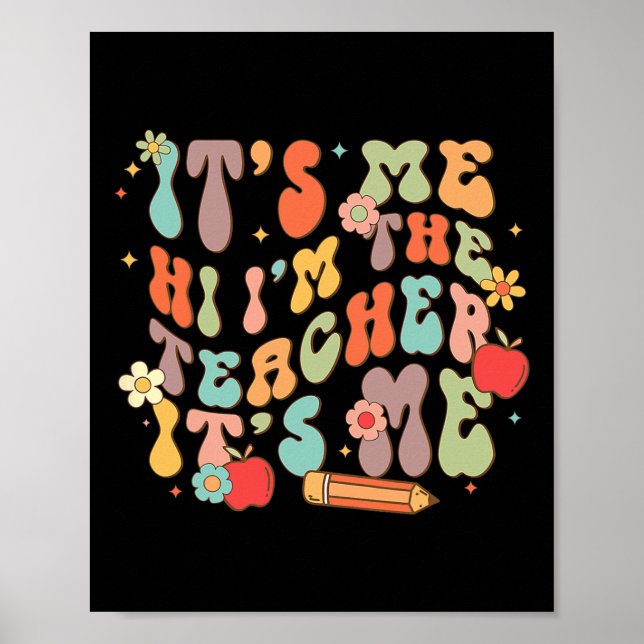 Poster Sou o professor Feliz de Volta à Escola (Frente)