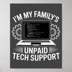 Poster Sou o suporte técnico não remunerado da minha famí