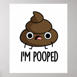 Poster Sou Pooped Cute Poop Poo Pun