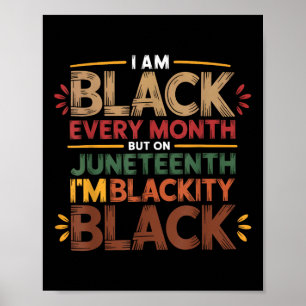 Poster Sou Preto Todos Os Meses Juntetizando Homens Que V