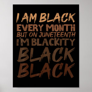Poster Sou Preto Todos Os Meses Juntetizando Homens Que V