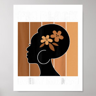 Poster Sou Preto Todos Os Meses Mulheres Melaninas Histór