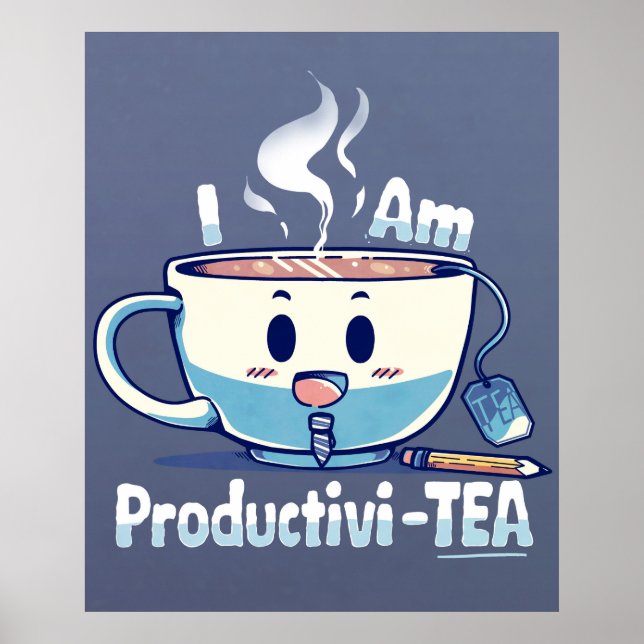 Poster Sou Productivi-TEA (Frente)