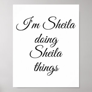 Poster Sou Sheila fazendo coisas de Sheila Engraçadas Nom