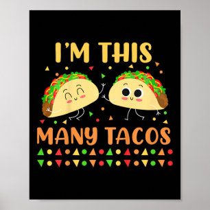 Poster Sou tantos Tacos Cinco da Segunda Festa de anivers