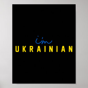 Poster Sou ucraniano Apoio Presidente Patriótico Ucrânia