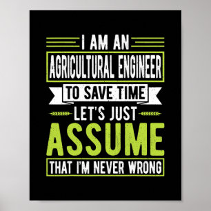 Poster Sou um agricultor Engenheiro Engraçado