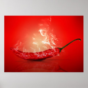 Póster Sou um chili fumante