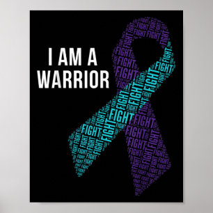 Poster Sou Um Guerreiro Que Preveni O Suicídio E Combater