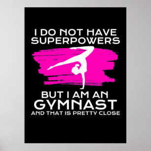 Poster Sou Um Gymnast E Isso É Bonito