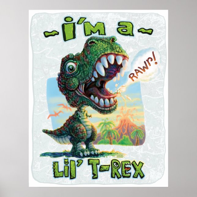 Póster Sou um Lil'T Rex (Frente)