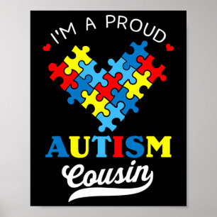 Poster Sou Um Primo Orgulhoso do Autismo Conscientização