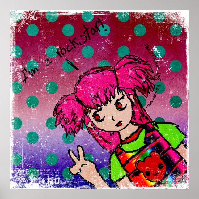 Póster Sou um Rockstar (Frente)