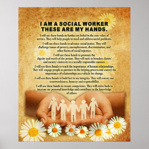 Poster Sou Um Trabalhador Social Inspirador E Motivaciona