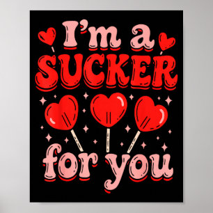 Poster Sou Um Trouxa Por Você Coração Doce Amor Feliz Dia