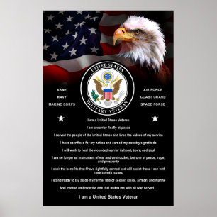 Poster Sou um Veterano dos Estados Unidos