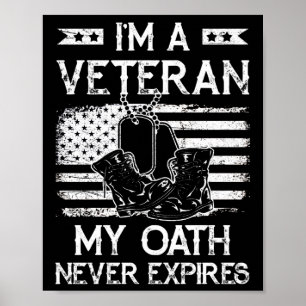 Poster Sou um veterano Meu juramento nunca expira a bande