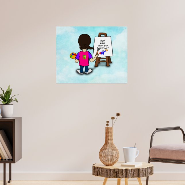 Poster SOU UMA ARTISTA. Qual é o seu SUPERPODER? (Sala de Estar 3)