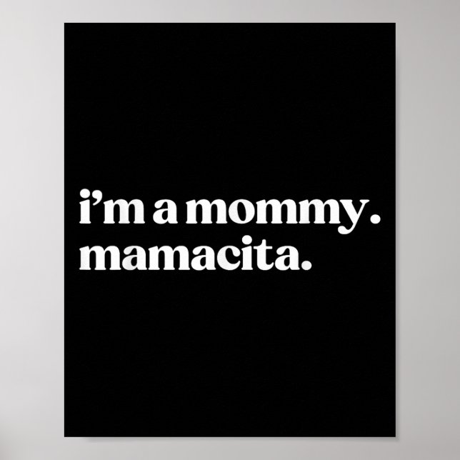 Poster Sou uma Mamãe Mamacita Espanhola Engraçada Vovó (Frente)