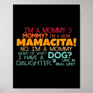 Poster Sou Uma Mamãe, Mamãe_ Sou Uma Mãe Design Mamacita