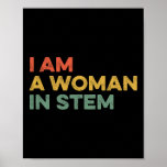 Poster Sou Uma Mulher No Stem Steminist Science Feminist<br><div class="desc">Sou Uma Mulher Em Ciência Esteminista Feminista Em Matemática</div>