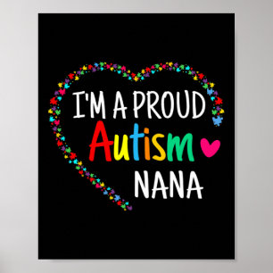 Poster Sou uma orgulhosa avó autista mulheres meninas pre