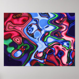 Poster Soul Collision Original Colorida Abstrato Art