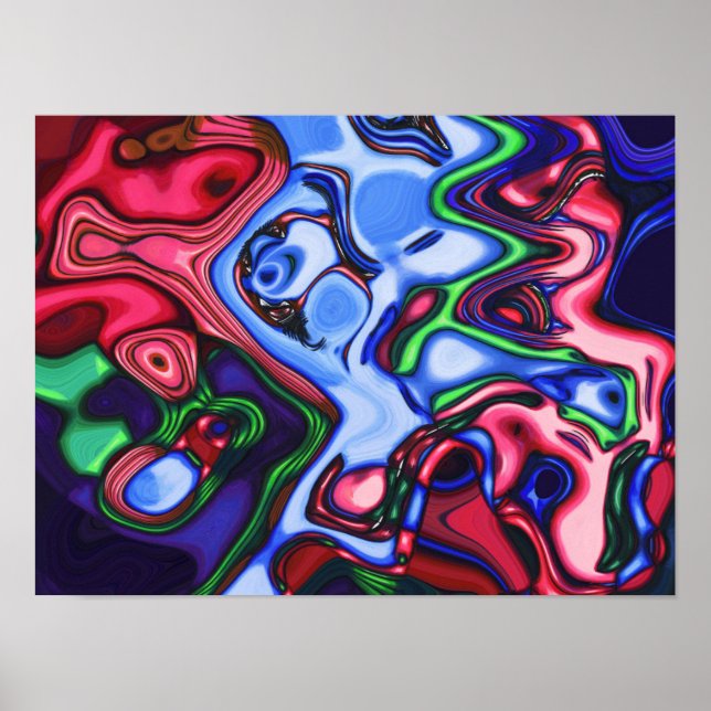 Poster Soul Collision Original Colorida Abstrato Art (Frente)