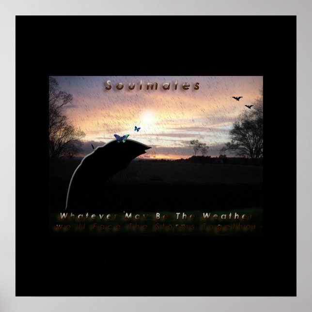 Póster "Soulmates Stormy Weather Poster"* (Frente)