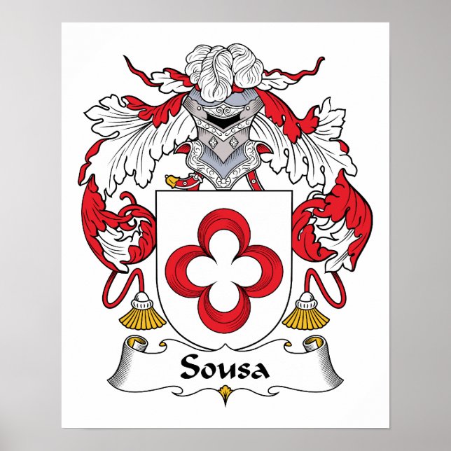 Póster Sousa Family Crest (Frente)