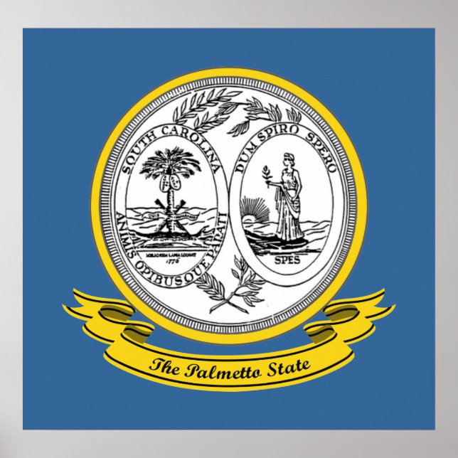 Poster South Carolina Seal (Frente)