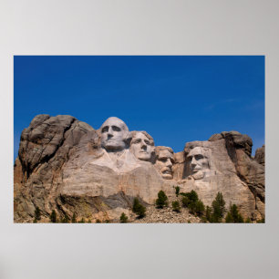 Póster South Dakota, peça fundamental, o Monte Rushmore