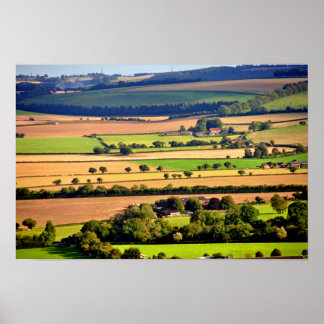 Poster South Downs Beacon Hill Hampshire Inglaterra