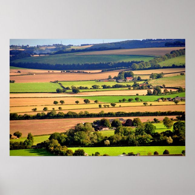 Poster South Downs Beacon Hill Hampshire Inglaterra (Frente)