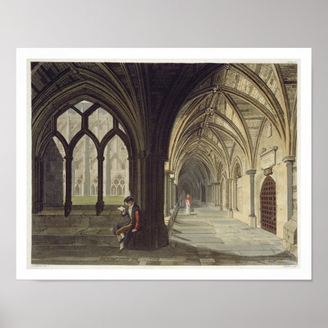 Póster South East Angle of Cloisters, placa T de 'W (Frente)