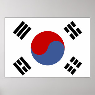 Póster South Korea Flag