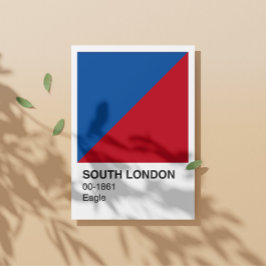 Póster South London Eagle - fronteira branca