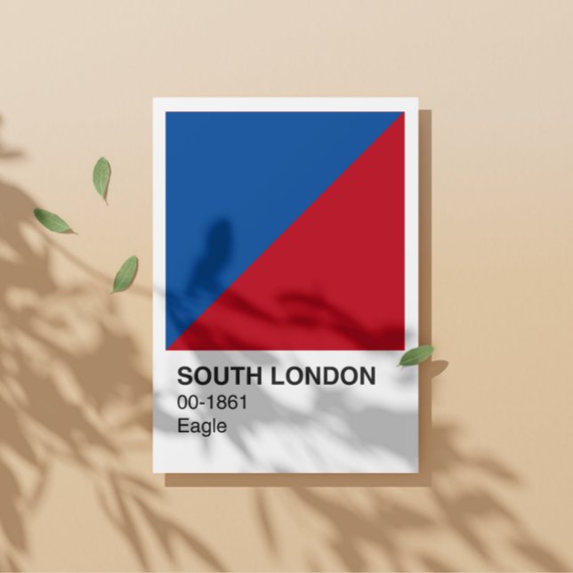 Póster South London Eagle - fronteira branca (Criador carregado)